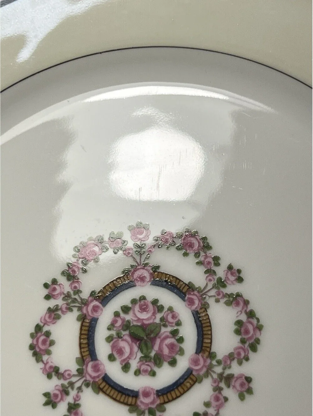 Theodore Haviland Limoges 1920s Salad Plate Replacement Amiens Rose Garland 7.5”